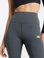 New Balance Grey Harmony 27 Inch High Rise Leggings - Image 6 of 10