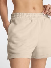 New Balance Brown Linear Heritage French Terry Shorts - Image 5 of 7