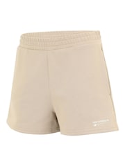 New Balance Brown Linear Heritage French Terry Shorts - Image 6 of 7