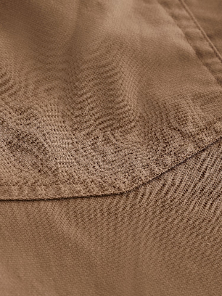 Tan Brown 5 Pocket Smart Textured Chino Trousers - Image 9 of 9