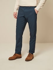 Blue 5 Pocket Smart Textured Chino Trousers - Image 1 of 8