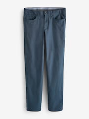 Blue 5 Pocket Smart Textured Chino Trousers - Image 5 of 8