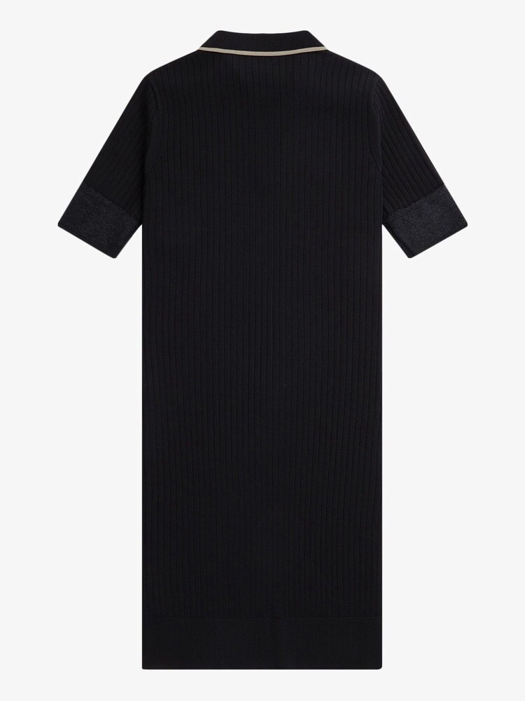 Buy Fred Perry Sheere Trim Knitted Shirt Black Dress from Next 