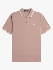 وردي - قميص بولو بحافة مزدوجة من Fred Perry  - صورة 4 من 5