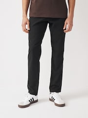 Black 5 Pocket Smart Textured Chino Trousers - Image 1 of 10