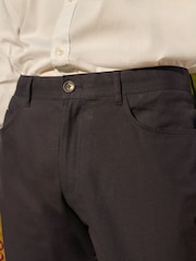 Navy 5 Pocket Smart Textured Chino Trousers - Image 4 of 9