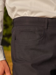 Navy 5 Pocket Smart Textured Chino Trousers - Image 5 of 9