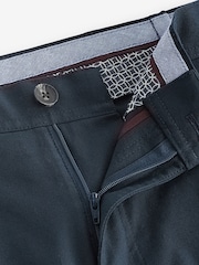Navy 5 Pocket Smart Textured Chino Trousers - Image 7 of 9