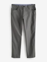 Charcoal Grey 5 Pocket Smart Textured Chino Trousers - Image 5 of 8
