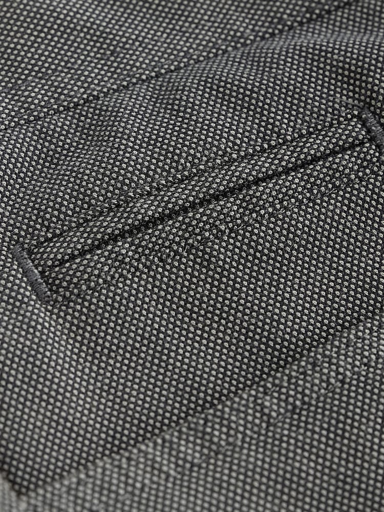 Charcoal Grey 5 Pocket Smart Textured Chino Trousers - Image 8 of 8