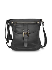 Celtic & Co. Leather Cross-body Black Bag - Image 1 of 3