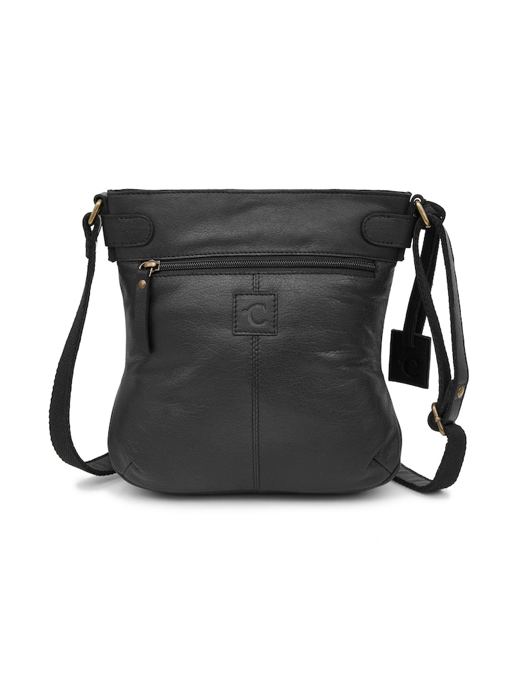 Celtic & Co. Leather Cross-body Black Bag - Image 2 of 3