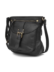 Celtic & Co. Leather Cross-body Black Bag - Image 3 of 3