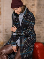 Celtic & Co. Blue Wool Knee Length Coat - Image 3 of 8