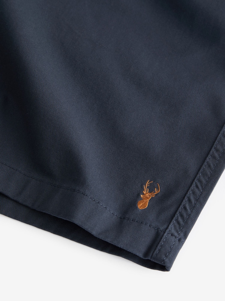 Navy Blue Elasticated Waist Chino Shorts - Image 10 of 11