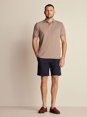Navy Blue Elasticated Waist Chino Shorts - Image 2 of 11