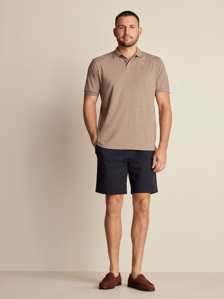 Navy Blue Elasticated Waist Chino Shorts - Image 2 of 11