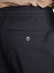Navy Blue Elasticated Waist Chino Shorts - Image 5 of 11