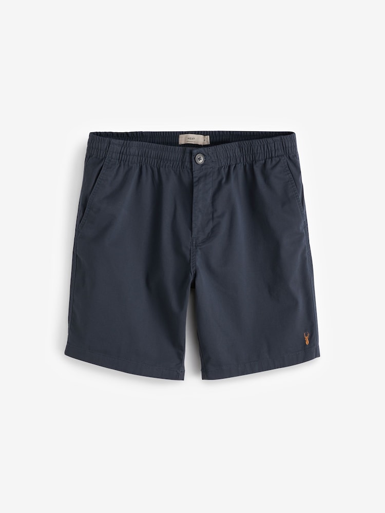 Navy Blue Elasticated Waist Chino Shorts - Image 7 of 11
