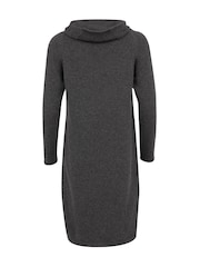Celtic & Co. Grey Collared Slouch Knee Length Dress - Image 4 of 4