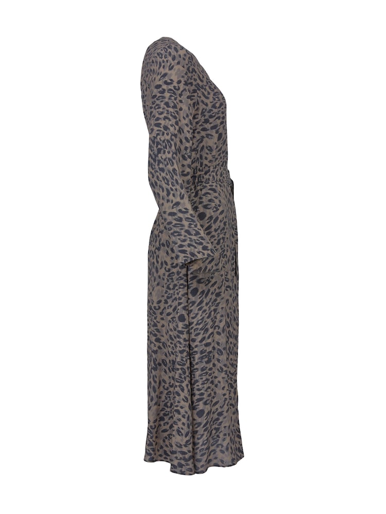 Celtic & Co. D-Ring Belted Midi Brown Dress - Image 5 of 5