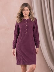 Celtic & Co. Baby Purple Cord Knee Length Dress - Image 1 of 5
