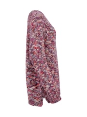 Celtic & Co. Pink Chunky Wool V-Neck Jumper - Image 6 of 10