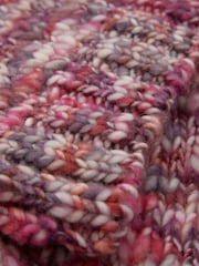 Celtic & Co. Pink Chunky Wool V-Neck Jumper - Image 8 of 10