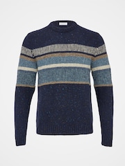 Celtic & Co. Mens Blue Statement Donegal Jumper - Image 3 of 8