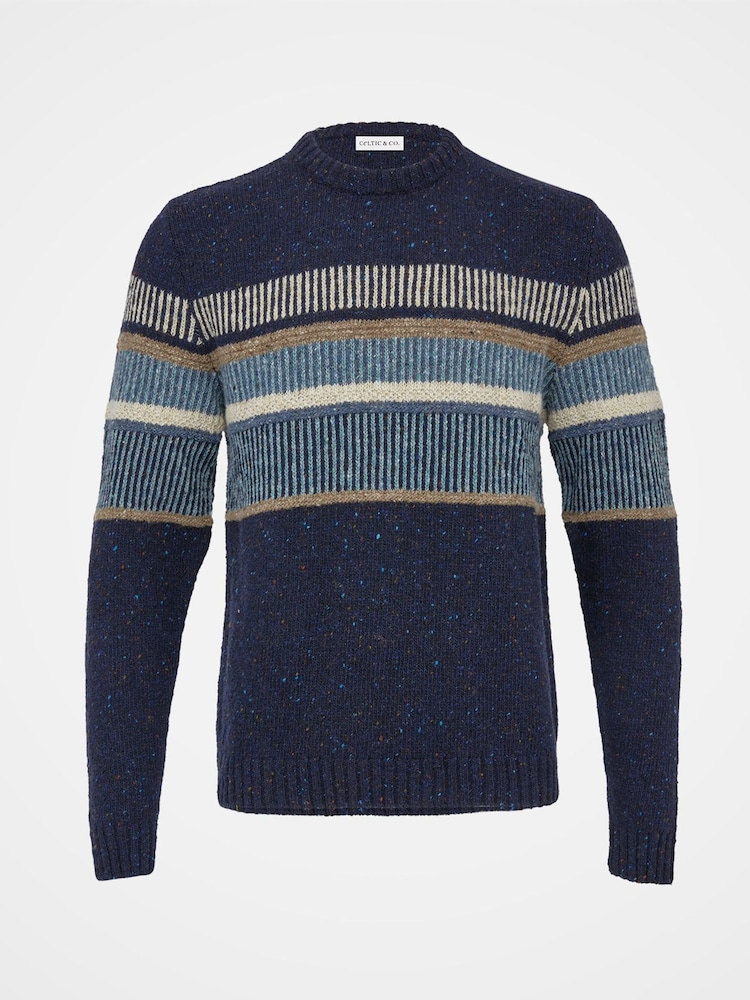 Celtic & Co. Mens Blue Statement Donegal Jumper - Image 3 of 8