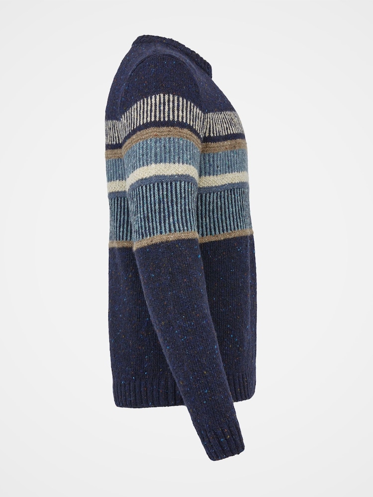 Celtic & Co. Mens Blue Statement Donegal Jumper - Image 5 of 8
