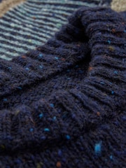 Celtic & Co. Mens Blue Statement Donegal Jumper - Image 7 of 8