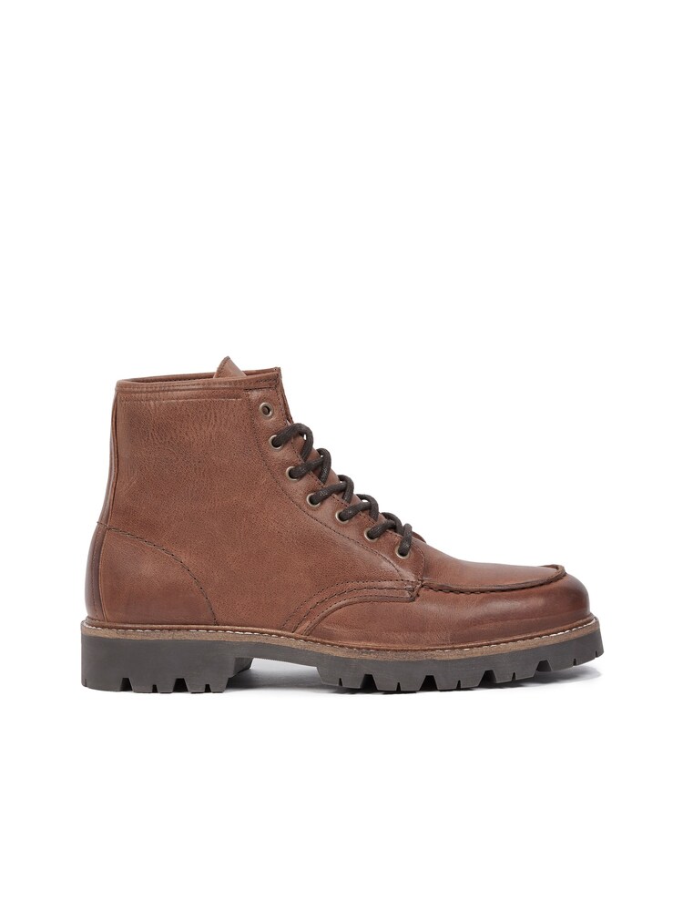 Celtic & Co. Mens Toe Stitch Lace Up Brown Boots - Image 1 of 6