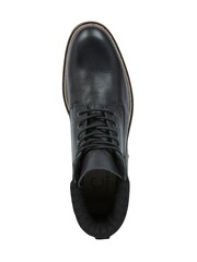 Celtic & Co. Mens Knitted Cuff Lace Up Black Boots - Image 5 of 6