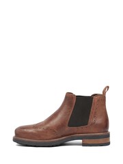 Celtic & Co. Mens Chelsea Brogue Brown Boots - Image 2 of 6
