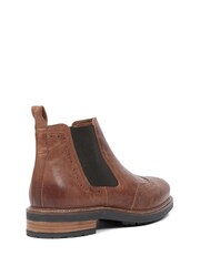 Celtic & Co. Mens Chelsea Brogue Brown Boots - Image 3 of 6