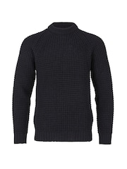 Celtic & Co. Mens Cream Waffle Stitch Crew Jumper - Image 3 of 5