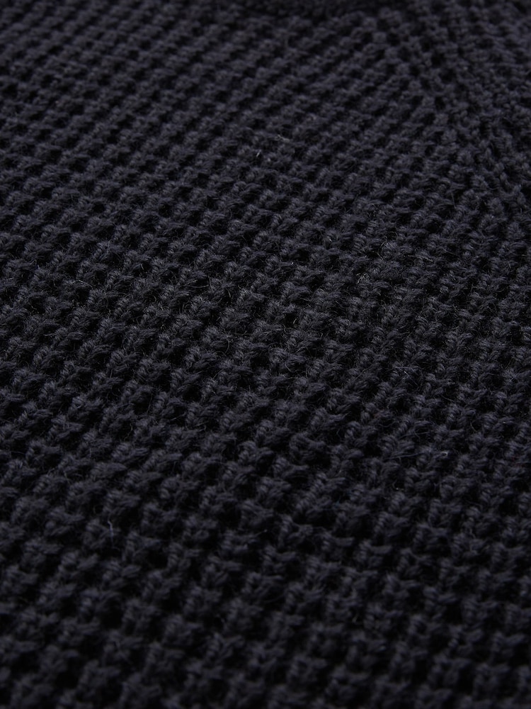 Celtic & Co. Mens Cream Waffle Stitch Crew Jumper - Image 5 of 5