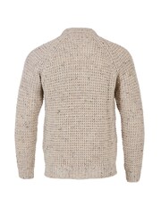 Кремовый - Cream мужской джемпер с круглым вырезом Celtic & Co. - Image 4 of 5