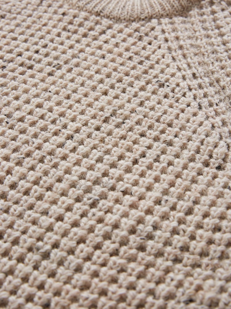 Кремовый - Cream мужской джемпер с круглым вырезом Celtic & Co. - Image 5 of 5