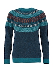 Celtic & Co. Float Print Stitch Yoke Donegal Jumper - Image 3 of 8