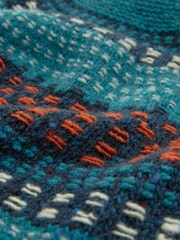 Celtic & Co. Float Print Stitch Yoke Donegal Jumper - Image 6 of 8
