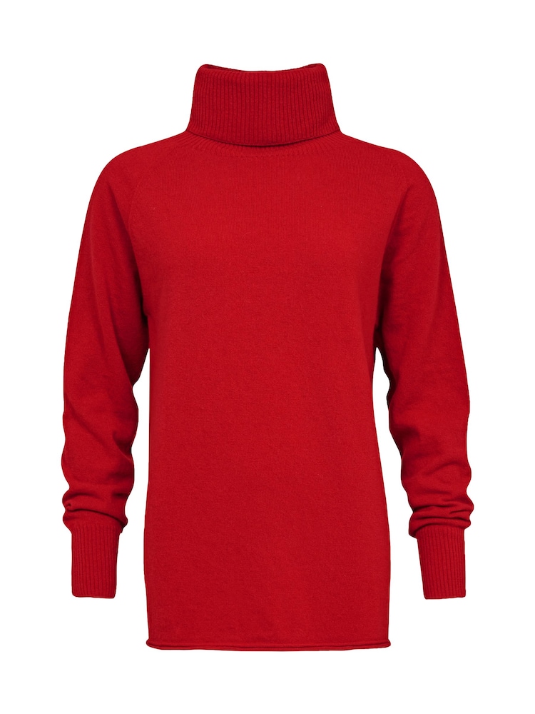 Rouge - Pull Celtic &Co. Geelong coupe large à col roulé - Image 3 of 5