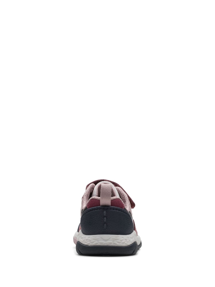Clarks Red Leather Steggy Stride Toddler Shoes - Image 4 of 4
