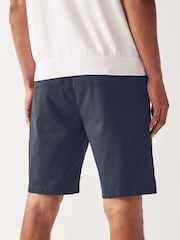 Mid Blue Straight Fit Stretch Chinos Shorts - Image 3 of 5