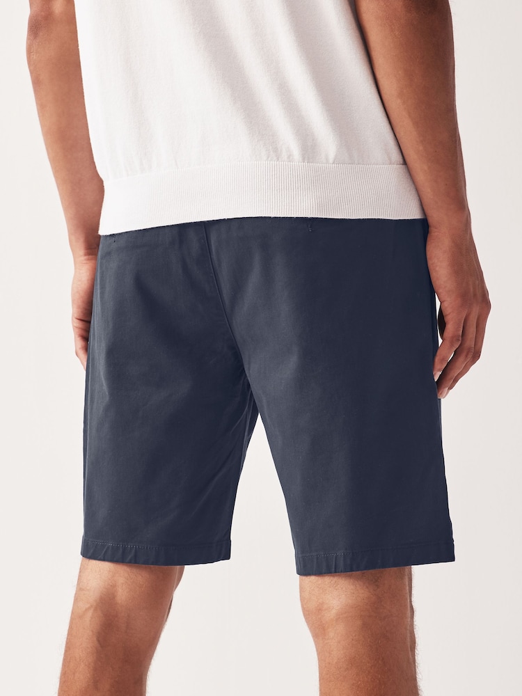 Normaal blauw - Straight fit - Chinoshort met stretch - Image 3 of 5