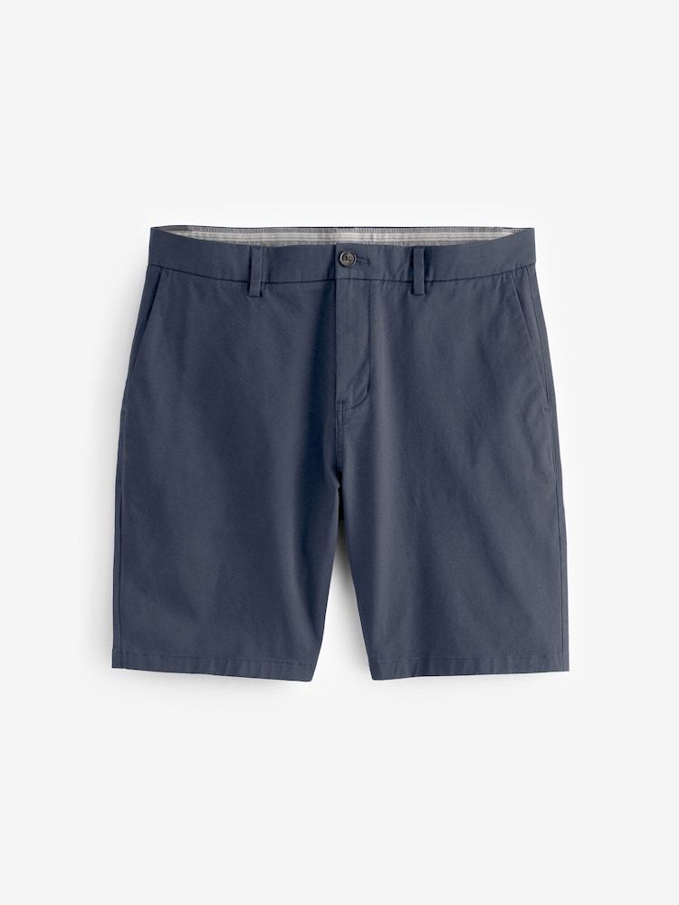 Normaal blauw - Straight fit - Chinoshort met stretch - Image 4 of 5