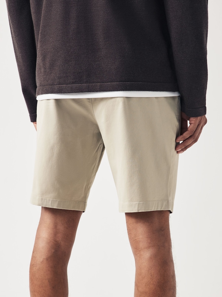 Pastelgeel - Slim Fit - Chinoshort met stretch - Image 2 of 9