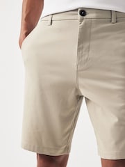Pastelgeel - Slim Fit - Chinoshort met stretch - Image 4 of 9
