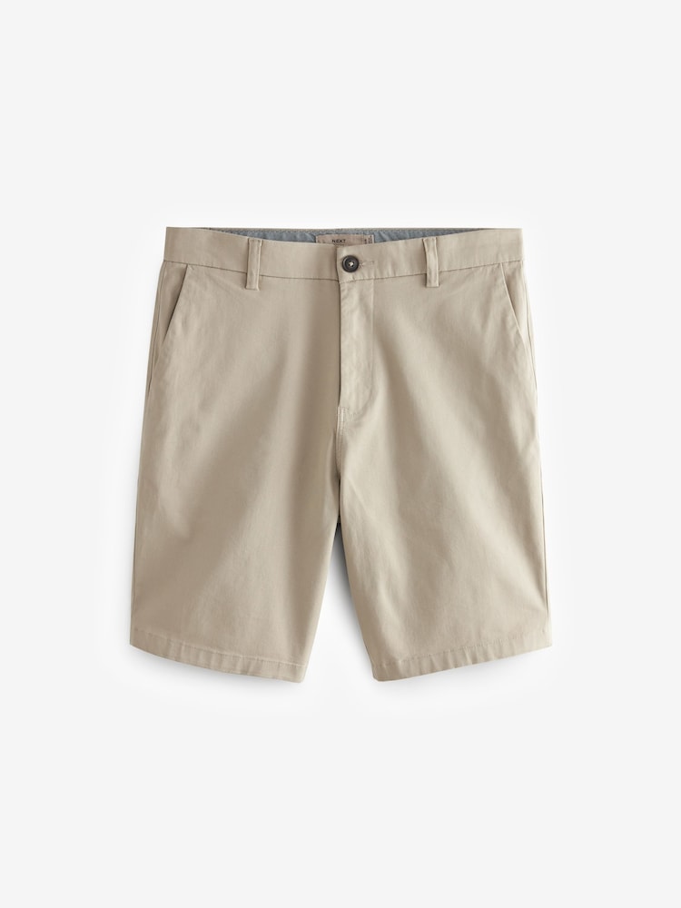 Pastelgeel - Slim Fit - Chinoshort met stretch - Image 5 of 9